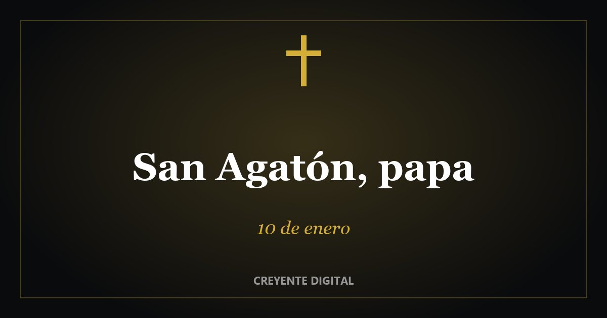 San Agatón, papa