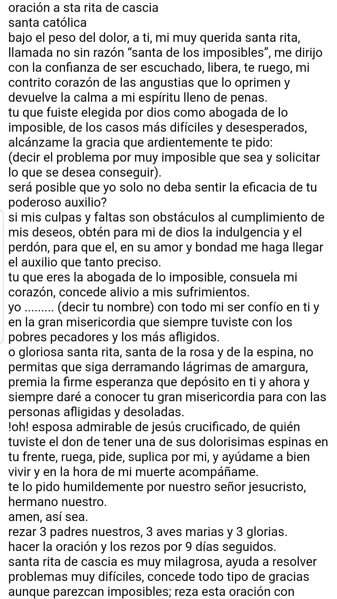 Divina Misericordia - Poderosa Oracion A Santa Rita Santa De Lo Imposible Te Amo Y 3