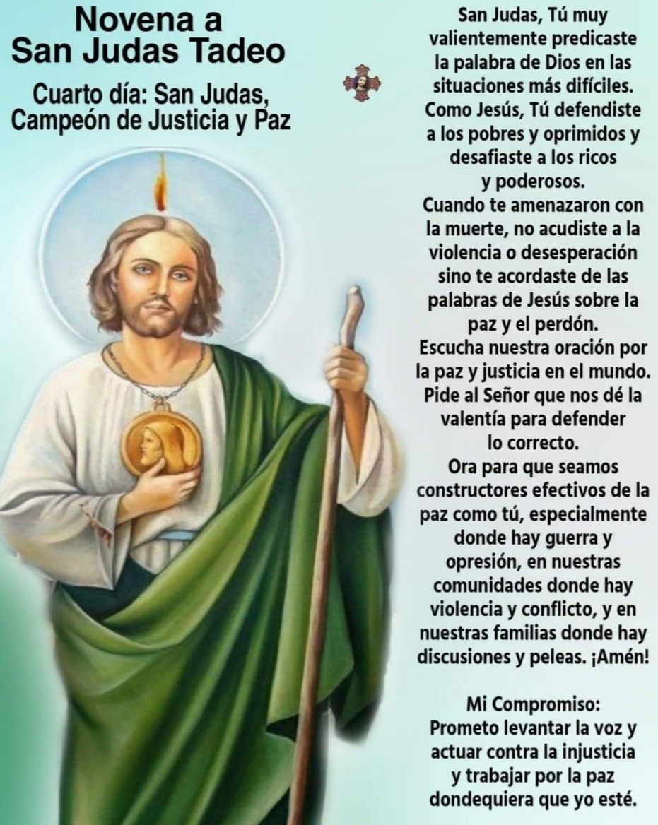Novena San Judas Tadeo - Benditopoderosomilagroso San Judas Tadeo
