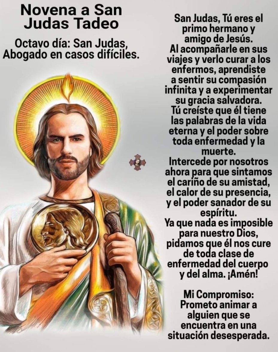 Novena San Judas Tadeo - San Judas Tadeo Abogado En Casos Dificiles