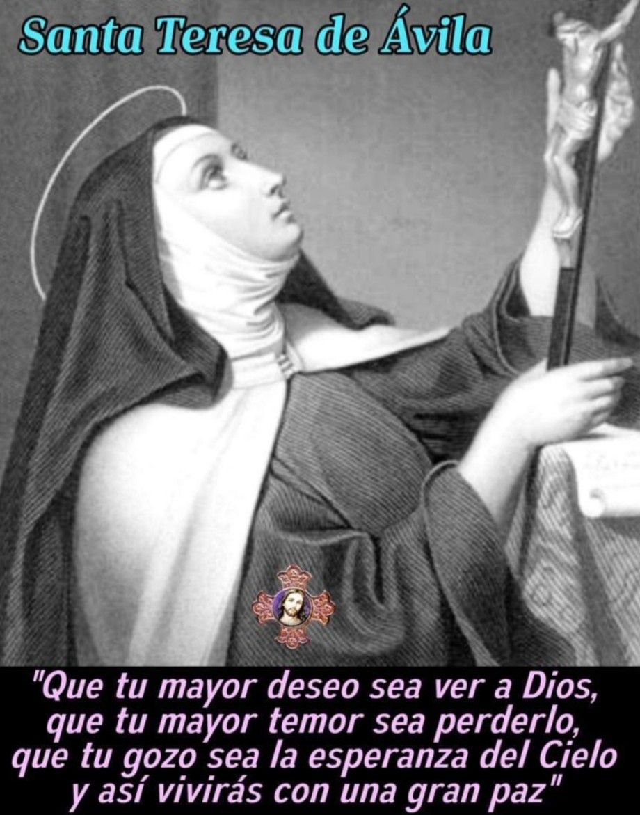 Santa Teresita de Avila - Tarjeta 6 de Santa Teresita de Avila