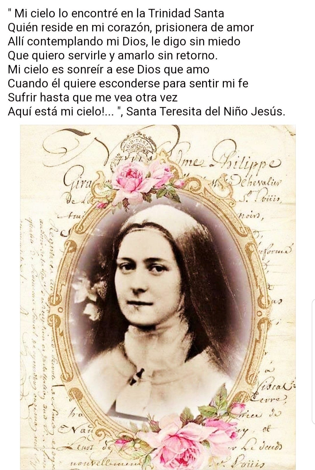Santa Teresita del Niño Jesús - Admirableamadaveneradafuiste Grandeza Siendo Pequenez