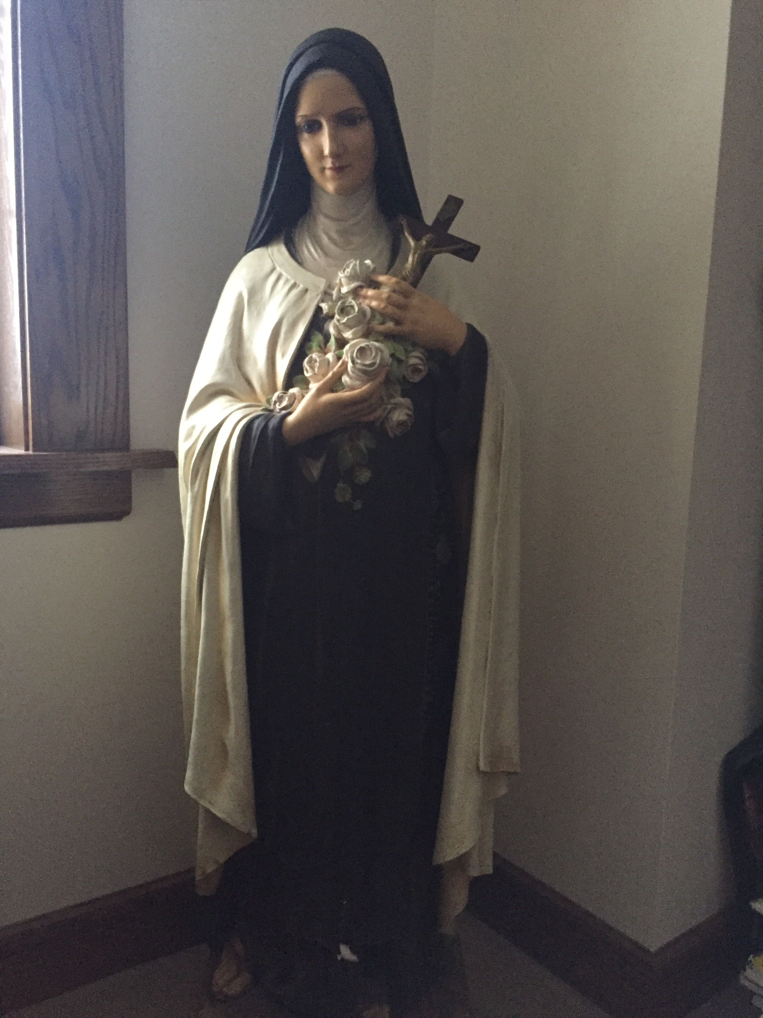 Santa Teresita del Niño Jesús - Antique Daprato Statue Of St Therese Of Lisieux The Little F 1