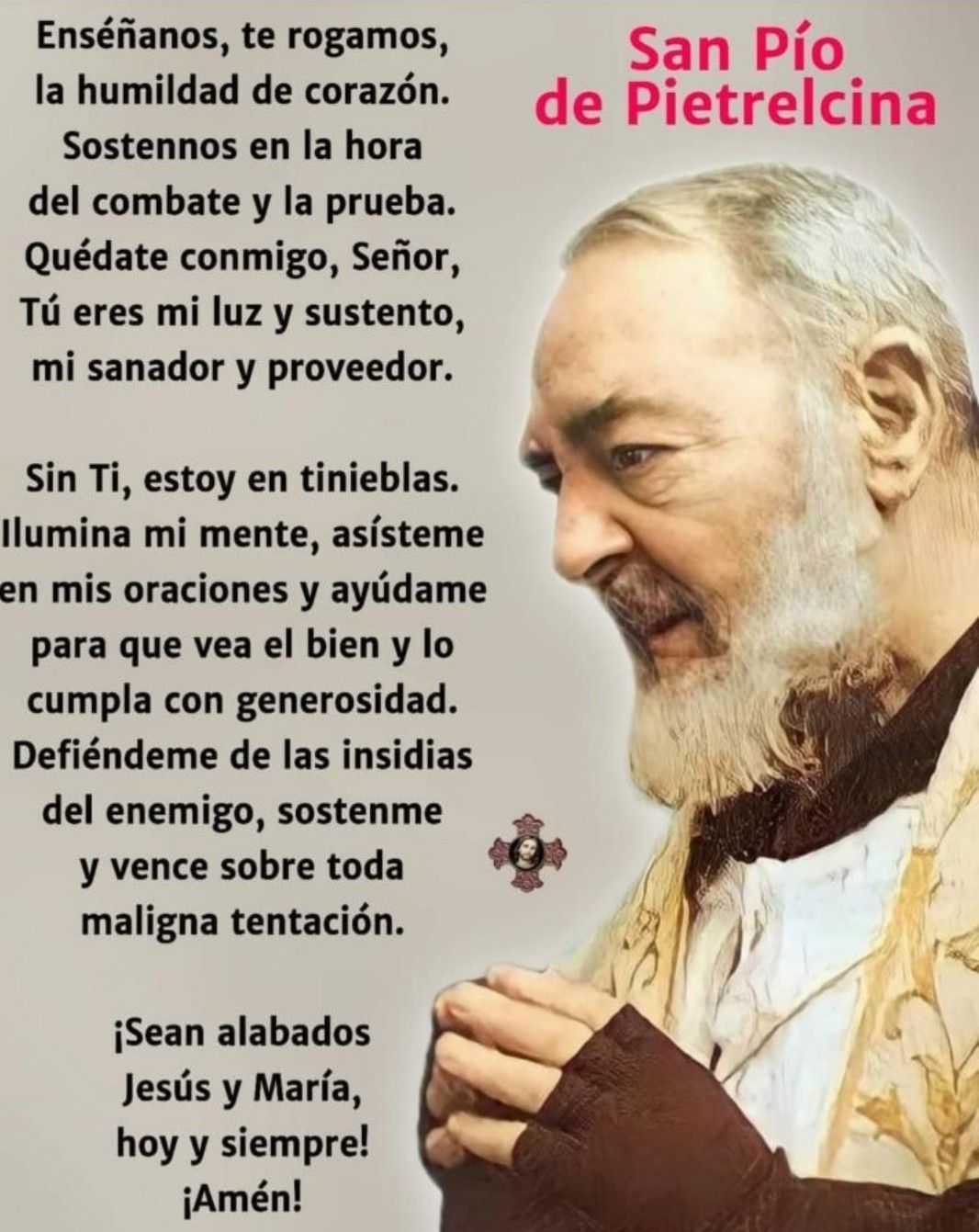 Santo Padre Pío - Sean Alabados Jesus Maria Y Jose Hoy Y Siempre 2