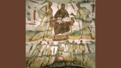 Santos Marcelino, sacerdote, y Pedro, exorcista, mártires, sobre la via Labicana — imagen del santoral