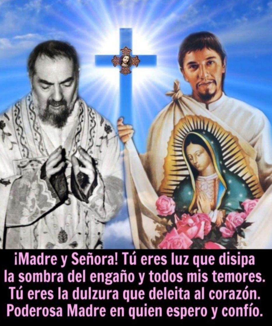 Virgen de Guadalupe - Santo Padreo Pio Santo Juan Diego Gracias Por Rogar Por Noso